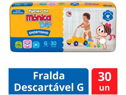 Imagem de Fralda Shortinho Turma da Monica Baby Tam. G