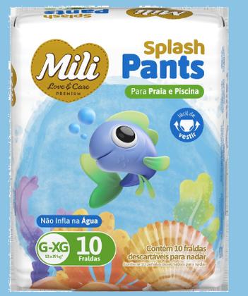 Imagem de Fralda Splash Pants P Praia E Piscina G-XG 10 Un - Mili