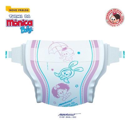 Imagem de Fralda Turma da Mônica Baby Mega Tamanho P 30 Unidades Descartáveis