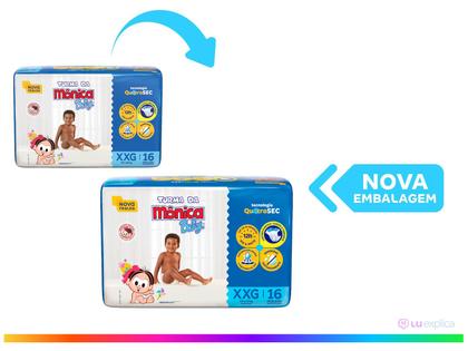 Imagem de Fralda Turma da Mônica Baby Tam. XXG 13 a 17kg