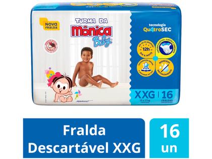 Imagem de Fralda Turma da Mônica Baby Tam. XXG 13 a 17kg