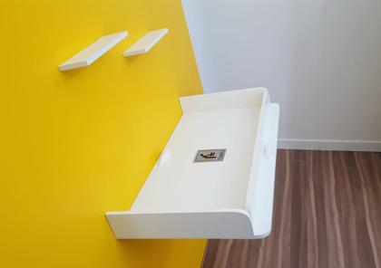 Fraldário Trocador Retrátil Branco 90 x 45 x 12Cm - Sr Fabrica De Moveis Imagem de Fraldário Trocador Retrátil Branco 90 x 45 x 12Cm