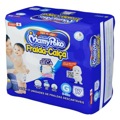 Imagem de Fraldas Calça Mamypoko Super Seca G 17 Unidades Absorvente E Confortável