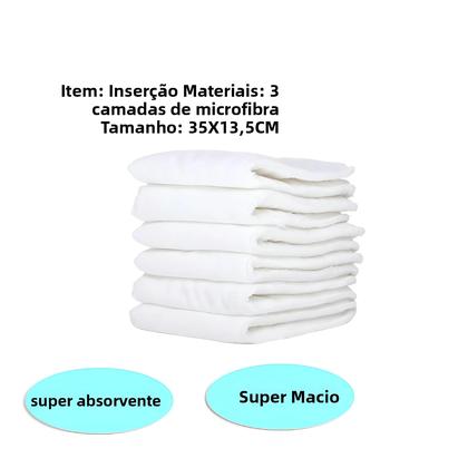 Imagem de Fraldas de Bebê Reutilizáveis e Laváveis - Kit com 4 Unidades - Ecológicas e Ajustáveis