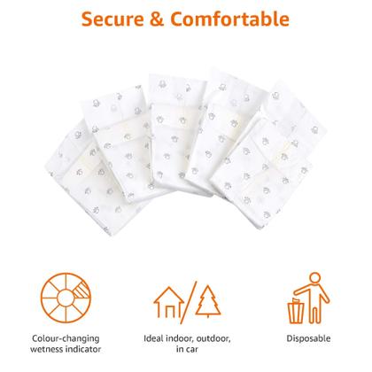 Imagem de Fraldas descartáveis para cães machos Amazon Basics Large, pacote com 30