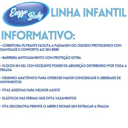 Imagem de Fraldas Descartavel Infantil Enzzo Baby SXG 60 Unidades -Atacado Barato