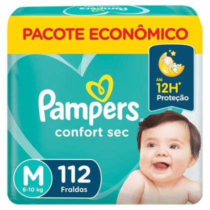 Imagem de Fraldas Pampers Confort Sec Max M 112 Unidades