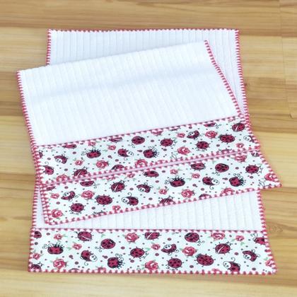 Imagem de Fraldinhas de Boca e Ombro Bebê Kit Combo Enxoval de Maternidade com 6 Unidades