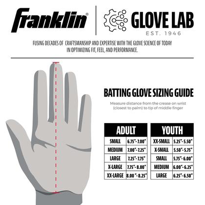 Imagem de Franklin Sports Classic XT Batting Luvas, Par - EUA - Yo