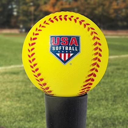 Imagem de Franklin Sports Foam Practice Softballs - (4) USA Softball Official Size Foam Softballs for Kids - Bolas de Softball de Espuma Macia - Ótimo para Treinamento de Jovens + Prática