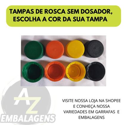 Imagem de Frasco 150ml Transparente Cristal com Tampa de rosca  Kit com 50 Unidades para Molhos Pimentas