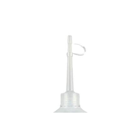 Imagem de Frasco de Plástico Transparente Almotolia 500ml com Bico Reto e Tampa