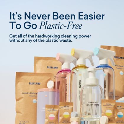 Imagem de Frasco de spray de limpeza de banheiro BLUELAND com 4 comprimidos de recarga