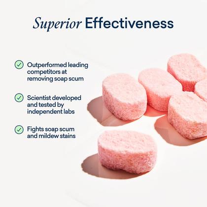 Imagem de Frasco de spray de limpeza de banheiro BLUELAND com 4 comprimidos de recarga