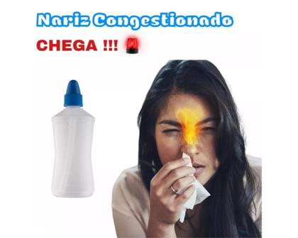 Imagem de Frasco Limpador Nariz Lavador Para Lavagem Nasal 250ml Kit C/2