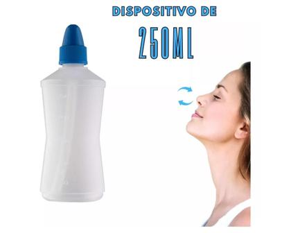 Imagem de Frasco Limpador Nariz Lavador Para Lavagem Nasal 250ml Kit C/2