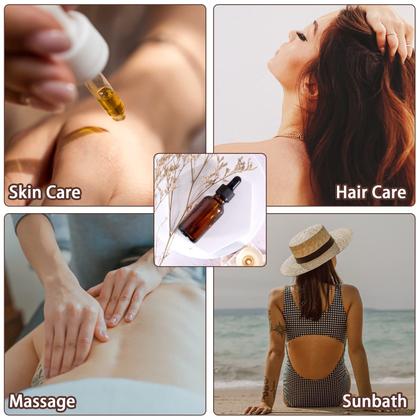 Imagem de Frascos de vidro Comrzor 30mL âmbar com conta-gotas, pacote com 48