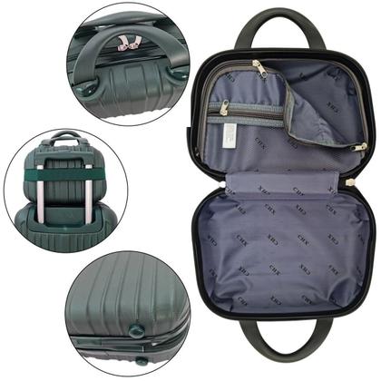 Imagem de FRASQUEIRA DE VIAGEM MALETA NECESSAIRE RIGIDA ABS   CHX Verde