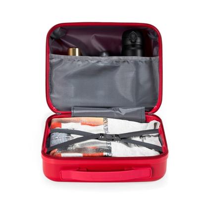 Imagem de Frasqueira em Polipropileno Resistente Divisória Interna  Bolsos Organizadores Alça de Mãos Elástico