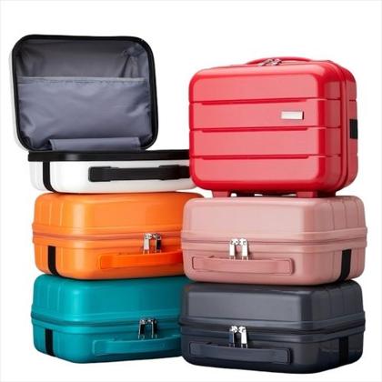 Imagem de Frasqueira em Polipropileno Resistente Divisória Interna  Bolsos Organizadores Alça de Mãos Elástico