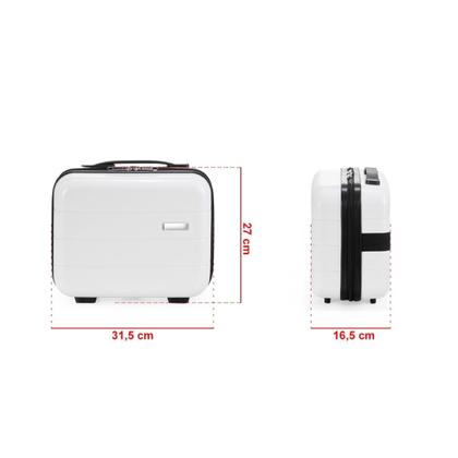 Imagem de Frasqueira em Polipropileno Resistente Divisória Interna  Bolsos Organizadores Alça de Mãos Elástico