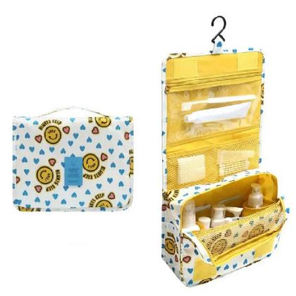 Imagem de Frasqueira necessaire bolsa viagem cabide organizador cosmeticos maquiagem maleta gancho
