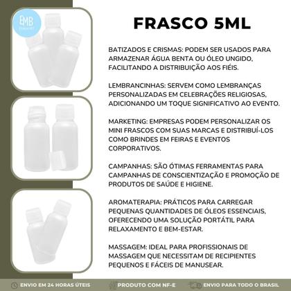 Imagem de Frasquinho Para Trabalho Escolar 5ml Com Tampa Rosca 25u