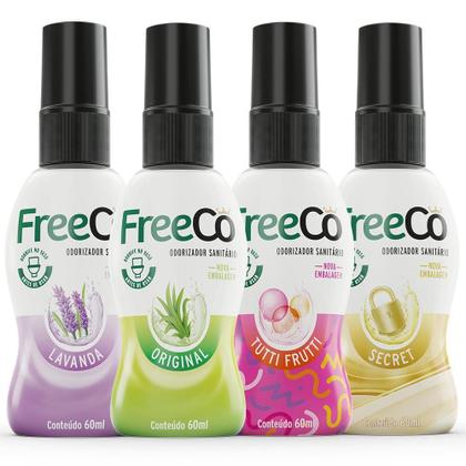 Imagem de Freecô Fragrâncias Sortidas 60Ml - Kit Com 4