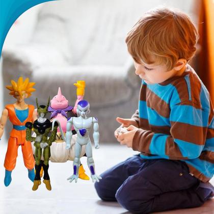 Imagem de Freeza Goku Majin Boo Cells Bonecos Sortidos Dragon Ball Z Brinquedo Para Meninos Com Garantia