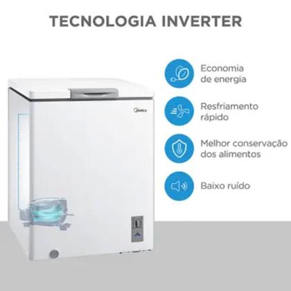 Imagem de Freezer 142 Litros 1 Porta Horizontal Degelo Manual MDRC207SFZ013 Midea
