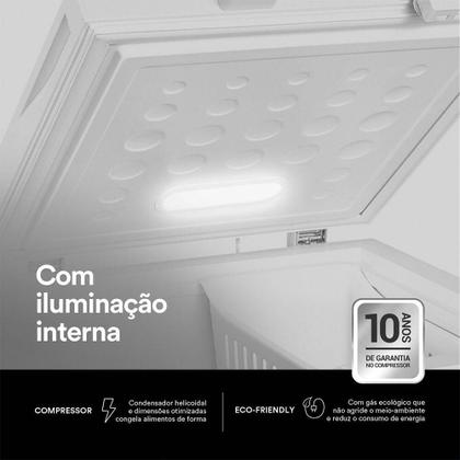 Imagem de Freezer e Conservador Horizontal EOS 110 Litros Efh120X 110V