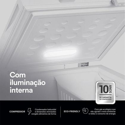 Imagem de Freezer e Conservador Horizontal EOS 205 Litros Efh300X 220V