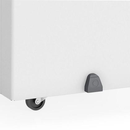 Imagem de Freezer Horizontal 395 Litros 1,37m 2 Tampas de Vidro GHD-400 CZ Cinza Gelopar - Rodízios 0C a +7C e -16C a -20C