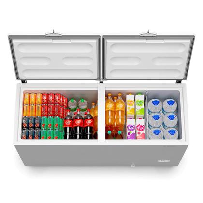 Freezer Horizontal 543 Litros MetalFrio Chest Dupla Ação Branco Bivolt - DA550IFT00 Imagem de Freezer Horizontal 543 Litros MetalFrio Chest Dupla Ação Branco Bivolt - DA550IFT00