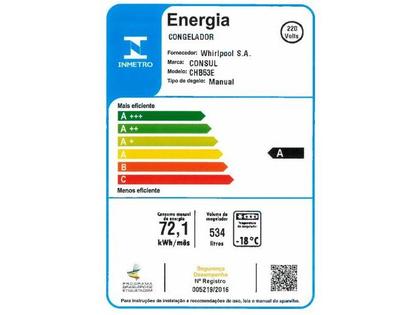 Imagem de Freezer Horizontal Consul 2 Portas 534L CHB53EB CHB