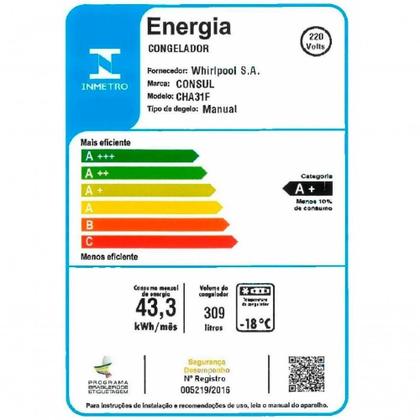 Imagem de Freezer Horizontal Consul 309 Litros Branco Cha31fbbna 220V