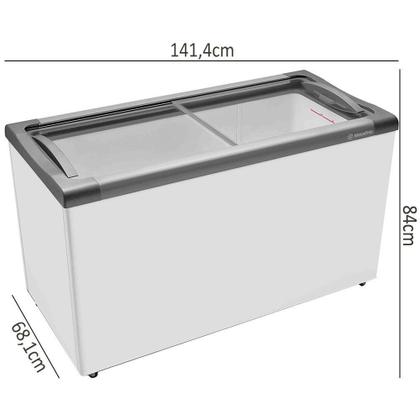 Freezer Horizontal Metalfrio 399 Litros NF40S Branco Imagem de Freezer Horizontal Metalfrio 399 Litros NF40S Branco