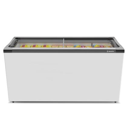 Imagem de Freezer Horizontal Porta de Vidro 505 Litros Metalfrio NF55S Branco 220v