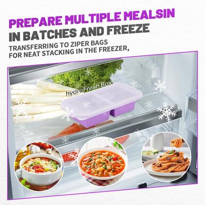 Imagem de Freezer molda o recipiente de sopa de silicone AgigEar de 500 ml com tampas