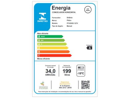 Imagem de Freezer Philco Horizontal PFH205B 199L