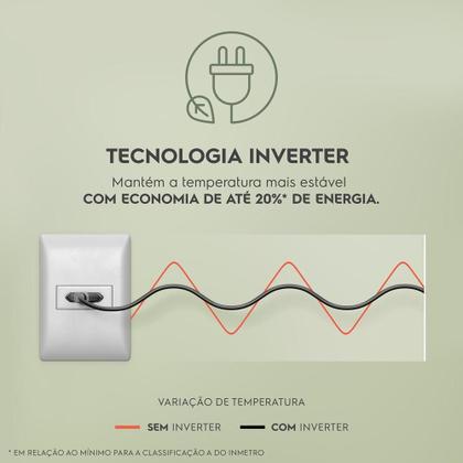 Imagem de Freezer Vertical Electrolux Cycle Defrost 162 Litros Inverter 1 Porta Branco FEI19 - 127V