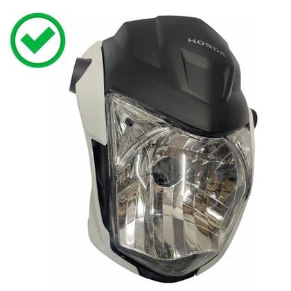Imagem de Frente Farol Fan 160 2022 Carenagem + Suporte Branca 200303 - PLASMOTO