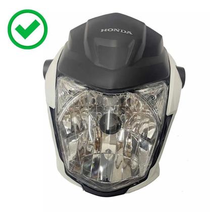 Imagem de Frente Farol Fan 160 2022 Carenagem + Suporte Branca 200303 - PLASMOTO