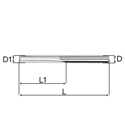 Imagem de fresa corte reto 6x42 router cnc mdf acm - 2 cortes