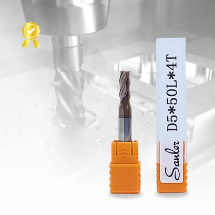 Fresa de Topo Metal Duro 5mm 55 HRC - SANDRES Imagem de Fresa de Topo Metal Duro 5mm 55 HRC