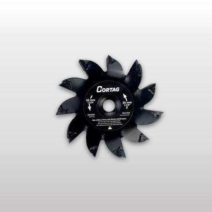 Imagem de Fresa Tipo Estrela Cortag Para Cortador De Parede Bric 35 116MM Eixo 5/8 10 Dentes Aço Resistente Profissional