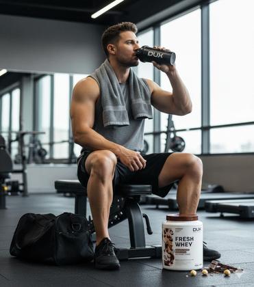 Imagem de Fresh Whey 3w Conc. Isolado Hidrolisado Chocolate belga e Avela 450g - Dux Nutrition
