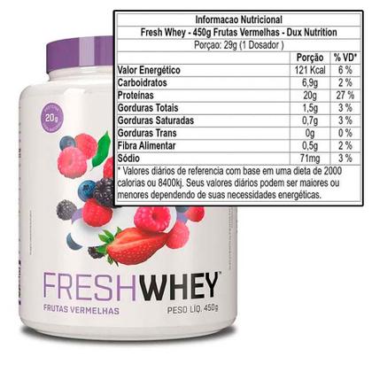 Imagem de Fresh Whey Dux 450G 3W Isolado Hidrolisado Frutas Vermelhas