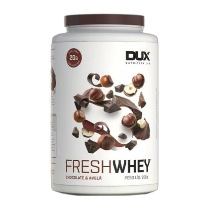 Imagem de Fresh Whey Isolado Hidro Choco Belga e Avela 900g + Luva Dux
