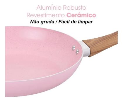 Imagem de Frigideira 14cm Sahara 20mm Revestimento Ceramica Antiaderente Pequena Premium